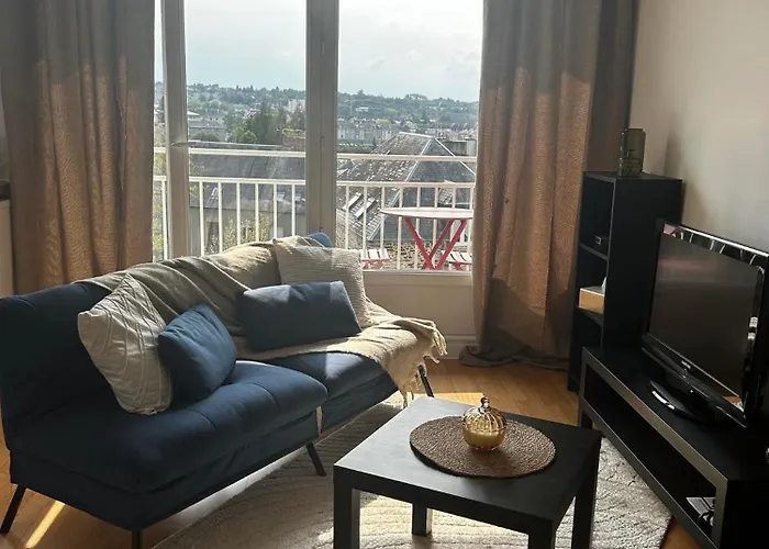 Bellevue - 35 M2 - Parking - 10 Min Centre-ville Apartamento Saint-Lô